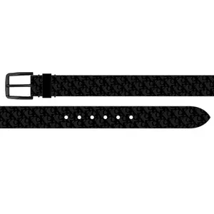Ремень Calvin Klein Monogram 35 mm, черный
