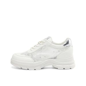 BOERDIQI Низкие массивные кроссовки женские бежевые