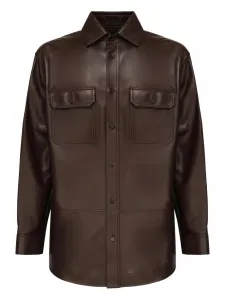 Куртка-рубашка на пуговицах LOEWE, коричневый