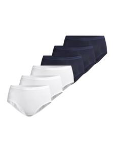 Conta Длинные трусики в тонкую ребристую вязку бело-темно-синего цвета