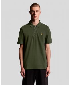 Мужская однотонная рубашка поло Lyle & Scott, Olive