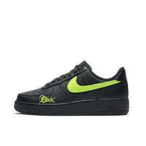 Кроссовки Nike Air Force 1 Skateboarding Shoes Unisex Low-top Black/Green, черный