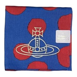 Vivienne Westwood Шелковый  шарф Unisex Blue Red