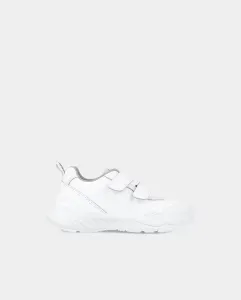 Детские кроссовки из низкой кожи с клейкой застежкой Biomecanics, белый