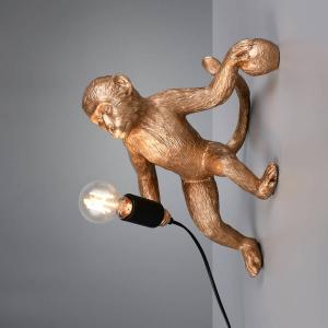 Настенный светильник Reality Leuchten Louy, смола - 1-пламенная - золотая