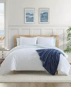 Комплект постельного белья с тиснением подсолнухов, 6 предметов, 1/2 xl Nautica, white