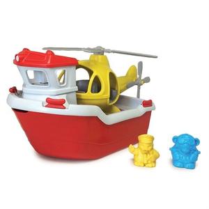 Bigjigs Toys, Green Toys, игрушка для ванны в виде спасательной шлюпки, набор