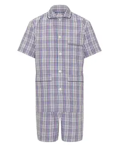 Мужская короткая пижама из хлопка Mirto, сиреневый