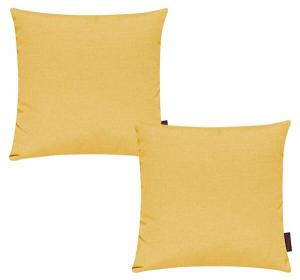 Комплект из 2 чехлов на подушки Magma-Heimtex FINO, 40x1x40 см цвет sonnengelb