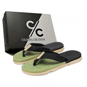 Мужские шлепанцы EVA Quiet, устойчивые к истиранию, нескользящие, быстросохнущие Colorful Creations, Black