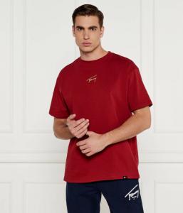 Футболка мужская Tommy Jeans свободного кроя, бургундия