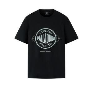 Футболка унисекс с рукавом дроп-шилдер Palladium, свинцово-черный