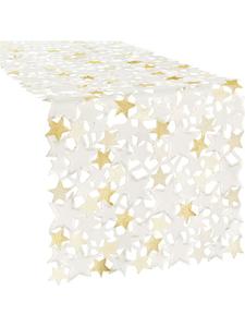 Redbest  Жаккардовая скатерть-дорожка кремового цвета