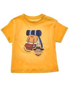 Майорал Футболка с принтом Рюкзак Mayoral, желтый