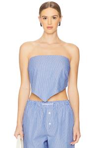 Праздничный обмоточный топ H2Ofagerholt, blue stripe