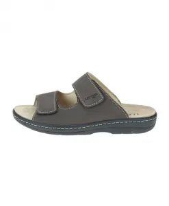 Мужские кожаные сандалии, удобные, с широкой колодкой. Longo, коричневый