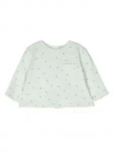 Блузка с нашивкой Teddy Knot, зеленый