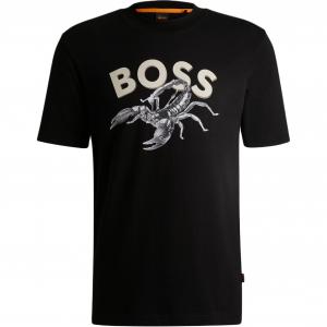 Футболка Boss с принтом HUGO BOSS, черный