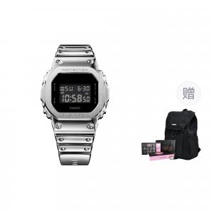 Кварцевые часы с ремешком из смолы унисекс с черным циферблатом CASIO, черный GM-5600YM-8PR