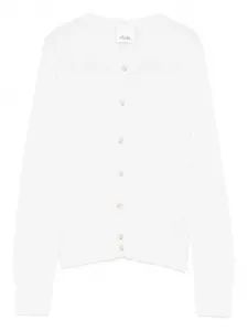Кардиган в рубчик Allude, белый