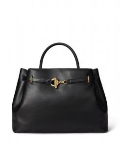 Большая кожаная сумка-портфель Blaike Lauren Ralph Lauren, Black