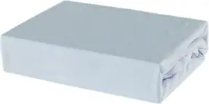 Простыня на резинке из 100% хлопкового трикотажа - 90х160 см, белая Soft Dream