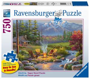 Ravensburger, пазл, XXL, Гостиная у реки, 750 шт.