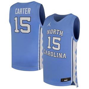 Джерси баскетбольное Youth Vince Carter Carolina Blue North Carolina Tar Heels Nike