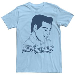 Очаровательная мужская костюмная футболка Disney's Cinderella Prince Licensed Character, цвет Light Blue