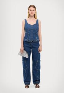 Джинсы свободного кроя Stine Goya, синий деним