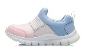 Кроссовки LINING YOUNG Kids Lifestyle Shoes GS Low-top Pink-blue, голубой