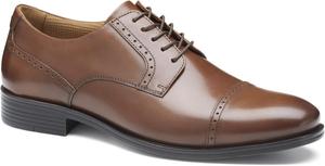 Мужские туфли Johnston Murphy Reeve с цельнокожим носком и шнуровкой Johnston & Murphy, коричневый