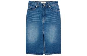 Юбка джинсовая с нашивкой Ami Paris Logo AMIPARIS, синий