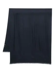Шарф с бахромой TOM FORD, синий