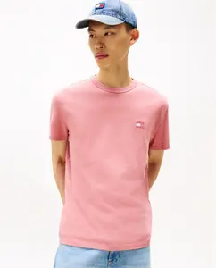 Футболка мужская классического кроя с коротким рукавом Tommy Jeans, розовый