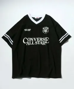 Мужская футболка CONVERSE с коротким рукавом и дизайном в стиле униформы для футбола.