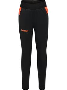 Hummel Детские спортивные брюки Hmlblaze Multisport с регулируемой талией, черно-оранжевые