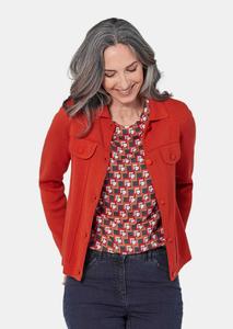 Кардиган GOLDNER Strickjacke, цвет cayenne