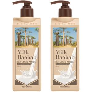 Шампунь для волос увлажняющий объемный и пушащий очищающий 500ml молочный аромат MILK BAOBAB