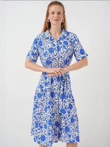 Hiccup Платье-рубашка в синем цвете