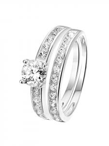 Lucardi Круглое кольцо из стерлингового серебра 925 пробы