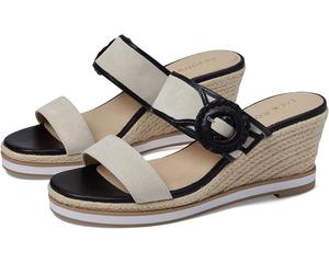 Туфли Jack Rogers Callie Buckle Wedge, цвет Ivory/Black