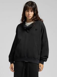 толстовка с высоким воротником-стойкой