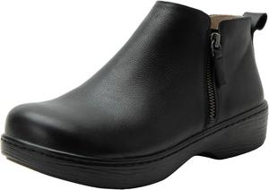 Alegria by PG Lite Женские ботильоны Alegria Oaklee с двойной молнией из кожи с эффектом древесины, низкие на щиколотку