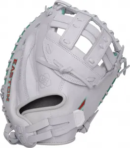 Easton 34" Jen Schro "The Rudi" Профессиональная коллекция, перчатки Fastpitch Catcher's Mitt Easton Sports, белый/бирюзовый