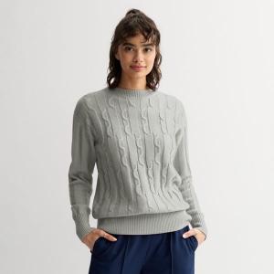 Свитер-туника с косами для юниоров So, цвет gray fox heather