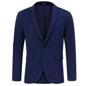 Мужской пиджак для рождественской вечеринки с принтом и шалью Clearflower, Navy Blue