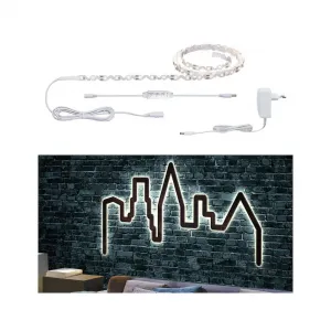 Светодиодная лента Function FlexLED 3D Set 1,5 м 5 Вт 230 В/24 В 6ВА Белая 1 шт., одноцветная Paulmann, белый