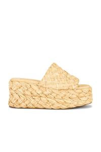 Сандалии Aaron от Loeffler Randall, natural woven straw
