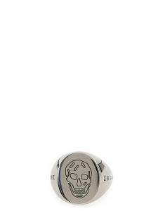 Перстень-печатка MCQUEEN, серебристый